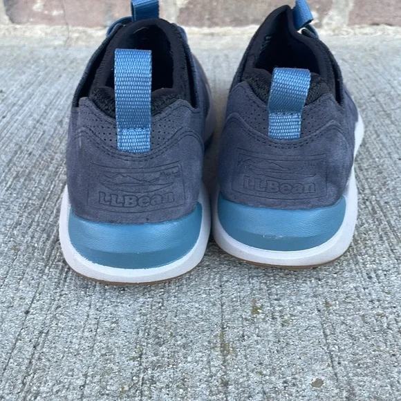 Llbean blue leather vista slip on hikers athletic shoes women’s size 9.5 - Picture 3 of 5